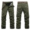 Männer Outdoor Hosen Militärhose Armee Taktische Mode Clohting Reine Baumwolle Arbeit Gerade Fit Frühling Herbst 210715