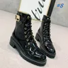 2021 haute qualité mode luxe designer marque femmes bottes vente directe d'usine boucle en métal amovible Martin bottes taille 35-41 avec boîte