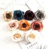 Decorative Flowers & Wreaths 5/10PCS Artificial Wholesale Silk Fake Roses Christmas Decoration For Home Wedding Wreath Bridal Accessories