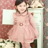 Trench doppiopetto principessa in pizzo ragazza Autunno inverno bambina bambina Capispalla per bambini Abbigliamento per bambini taglia 100-160