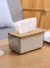 Tissue Boxes & Napkins Nordic Simple Creative Box Household Living Room Suction Facial Paper Napkin Storage Transparent Net Red