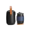 Tasses en céramique ensemble de thé de voyage tasse Express avec couvercle filtre Simple extérieur Portable sac à main drôle tasse mignon TravelMug