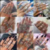 Cluster rings smycken kvinnor boho midi finger set för vintage kristall ädelsten krona brud brudtärna bröllop knuckle bohemian i drop delive