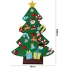 DIY Felt Kerstboom Kinderen Speelgoed Kunstmatige Kerstboom Muur Opknoping Ornamenten Home Kerstdecoratie Xmas Gift Over GGB2402
