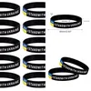 I Stand With Ukraine Bracelets Bracelet en caoutchouc Silicone élastique Bracelets de sport ukrainien bleu jaune drapeau accessoires fête bracelets décoration PRO232