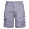 Khaki Cargo Shorts Men Summer Baggy Multi Pocket Solid Men's Shorts Army Military Tactical Casual Short Man Plus Size 28-38 210603