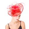 Fascinator Donna Tè Fermaglio per capelli da festa britannico Veli da sposa Cappello a bombetta Cappello a bombetta Retro Velo da sposa Perline Accessorio per parrucchieri Kentucky Fasce AL9267 vestito