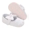 First Walkers Infant Toddler Baby Girl Crib Shoes Anti-Slip Soft Sole Heart Print Flats Cute Bow Retro Spring Autumn Prewalkers