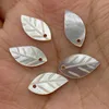 Andra 1st naturliga skalpärlor Vita bladformade för handgjorda DIY-damer halsband örhängen smycken tillverkar leveranser storlek 7x14mm rita22
