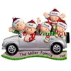 2021 العلامة التجارية الجديدة diy اسم بركات pvc سيارة شجرة عيد الميلاد ديكورات شنقا قلادة لطيف ثلج عيد الميلاد الحلي