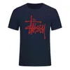 New 3D Art Pen Words stampa T-shirt estiva in cotone a maniche corte T-shirt da uomo G1222