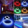 LED Strip Light RGB 2835 Lampada flessibile Diodo a nastro Cavo USB Controllo a 3 tasti DC5V 1M 2M 3M 4M 5M Schermo da tavolo TV Illuminazione di fondo