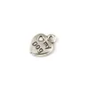 Legierung „My Dog Love Heart“-Charm-Anhänger zur Schmuckherstellung, Ohrringe, Anhänger, Halskette und Armband, 9,5 x 12,8 mm, Antiksilber, 300 Stück, A-212