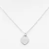 New Style Stainless Steel Fashion T Necklace Jewelry Heart-shaped Pendant Love Necklaces for Women's Party Wedding Gifts Wholesale