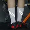 Sportsocken 2 Stück Reflektierende Radfahren Atmungsaktive Straße MTB Fahrrad Männer Frauen Outdoor Sport Mountainbike Laufen Anti Rutsch