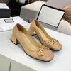 Mooie Mode Jurk Schoenen Zomer Designer Dames Sandalen Metaal Decoratief Leer Temperament Werk Comfort Kantoor Hoge Hakken