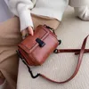 Shoulder Bags Fashion Simply PU Leather Crossbody Bag For Women 2021 Winter Solid Color Messenger Lady Chain Travel Small Handbag