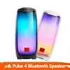 Logo PULSE4 Altoparlante wireless Bluetooth Pulse 4 Suono stereo portatile impermeabile per bassi profondi con luce LED Partybox per feste