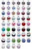 125styles!! Candy Tins Metal Empty Round Metal Storage Tin Cans Jars Containers Travel Storage Tins for Candy Cookie Lip DIY Candles DAT354