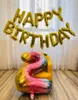 Parti Dekorasyon 16 inç Mektubu Mutlu Doğum Günü Cadılar Bayramı Balonlar Süslemeleri Malzemeleri Set Arkaplan Balonlar