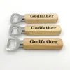 50PCS Personalized Wood Bottle Opener Wedding Favors Custom Printing Name&Date Wooden Beer Openers Kitchen Party Giveaways