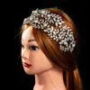 Мода невеста Crown Wedding Tiaras с цирконом Женщины Аксессуары для волос Ювелирные Изделия Перл головной убор Мягкие роскошные Барьерки для волос Hairband X0625