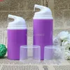 50ml 80 ml violet Conteneur cosmétique Tête blanche Vide Pompe sans air Pompe en plastique Voyager liquide Utilisation 10pcs / Lothigh Qté