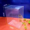 100 unids/lote caja de plástico transparente de PVC de 4 tamaños Cajas de Regalo embalaje de plástico transparente para cajas de exhibición de muestras de modelos al por mayor