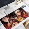 Anime Demon Slayer Mousepad Impressão de HD Jogadores de Computador Locking Bloqueio Borda Mouse Pad XXL90X40CM Teclado PC PAD PAD CSGO