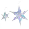 60cm Brilhante Festa de Laser DIY DIY Pendurado Ornamento Estrela Pingente de Balão de Aniversário Bebê Chuveiro Fornecedores Festival Festas Inverno Decoração de Natal