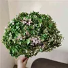 1Bunch / 40x20cm / 30colors Anna Hydrangea Hela gren bevarade torkad blomma bukett POGRGRAPH HOME DESKTOP GARDEN DECORATION 211027