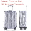 Deposito di abbigliamento Guardaroba Impermeabile Trasparente Viaggio Protettivo Bagagli Valigia Cover Protector 20-30"