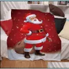 & Gardenchristmas Blanket Digital Printing Winter Thickening Double Layers Throw Blankets Mticolor Mti Pattern Home Textiles Aessories Drop