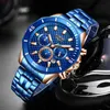 LIGE Waches Hommes Montre Top Marque De Luxe Mode Sport Montre Pour Hommes Armée Militaire Étanche Horloge Homme Montres-bracelets 210527