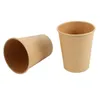 Kupalar 100 adet / paket Kağıt Kahve Fincanı Tek Kullanımlık Çevre Dostu Çay İçme Aksesuarları