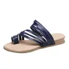 شقة شقة مع Flip للسيدات Flops Summer Beach Woman Roman Shoes Fashion Solid Clip-Toe Open Open