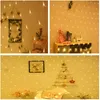 2x2 / 3x2 / 6x4m Fishnet String Light Рождественские огни Fairy Гирлянда Открытый Дом для свадебной партии Занавес Украшение сада