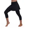 Женские спортивные йоги брюки леггинсы бесшовные юбка кулоты спортивные теннисные тренировки тренировочный тренажерный зал обрезанные жесткие брюки падение #a H1221