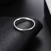 Simples Design Titanium Steel Soild Cor Prata Prata Preta Mulheres Femal Brideal Anel Anel de Casamento Jóias Namorada Namorada Presente Atacado Preço Sem Fade Cor