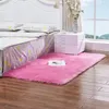 Tapis de chambre à coucher doux et Long en peluche, tapis de salon antidérapant, moderne, de sol en fausse fourrure blanche, de chevet, 15 couleurs en option BT6748