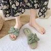2022 Flores de playa, pantuflas geniales para que las mujeres usen las sandalias de verano de marea de instagram con lazo de verano