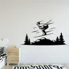 Wall Stickers Cartoon SKIING Pvc Decals Home Decor For Kids Rooms Decoration