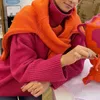 Maglione pullover lavorato a maglia con colletto tondo solido da donna primavera e autunno Maglione casual con maniche a lanterna femminile 211109