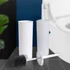 TPR Silicone Toilet Bowl Brush Long Handle Cleaning Supplies Soft Bristle Head For Home Bathroom Accessories 210423