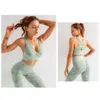 Sem costura ginásio yoga conjunto mulheres roupas camo tracksuit fitness esporte treino para sportwear 210813