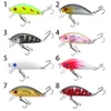 4.2g Fiske Lure 3D Eyes Striped Bionic Bait Dubbelkrok Topwater Hard Floating Swing Crankbait Carp Tackle