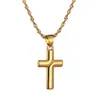 Collier pendentif petite croix pour femmes et filles, Mini Crucifix, bijoux à breloques chrétiennes