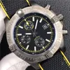 Diameter van de U.S. Army Aangepaste versie 13371 Horloge is 45 mm 7750 Automatische mechanische chronograafbewegingspin Tijdmarkering met lichtgevende coating