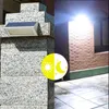 Solar Powered Garden Light 48LED 1000LM Outdoor Wall Lamp 4500mAh Aluminium Shell Security Lights met 4working-modus