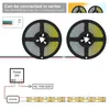 Strips COB CCT LED Light Strip 518LEDS / M Hög densitet Flexibel FOB 10 mm Ljus Varm Vit med linjär Dimbar DC24V / 12V